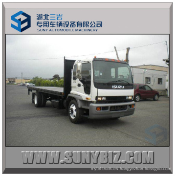 Isuzu 4X2 190HP Euro4 Camión de plataforma plana Power Flat Transporter
